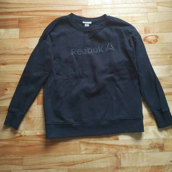 Reebok Crewneck Sweatshirt Women's size Medium - Black - Picture 1 of 4